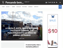 Tablet Screenshot of blogpensandobem.com